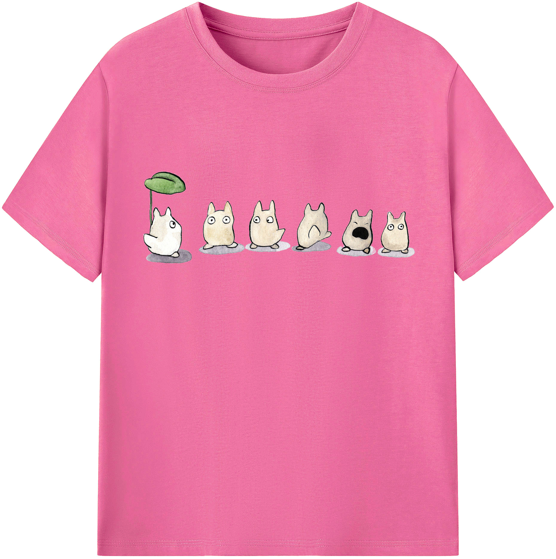 （画像用） となりのトトロ 草壁メイ 草壁サツキ My Neighbor Totoro Satsuki Kusakabe Mei Kusakabe レディースカジュアルプリントTシャツ（綿100％）